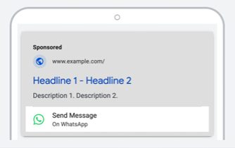 WhatsApp in Search Ads