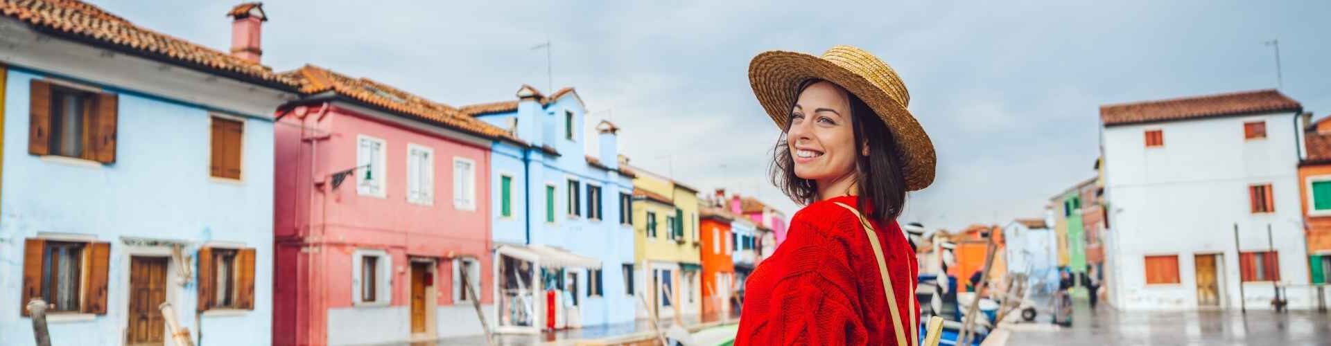 Woman looking at the city 